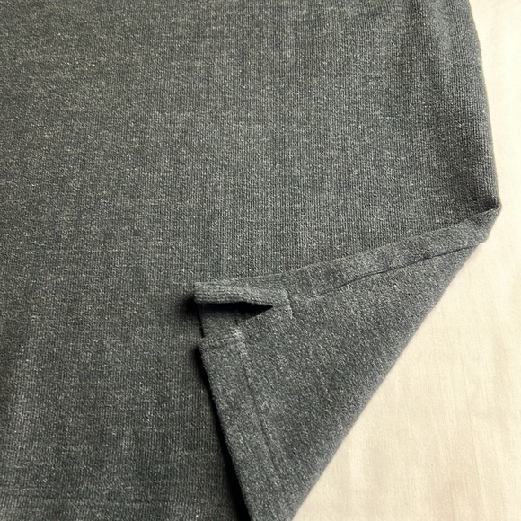 Polo Ralph Lauren  Grey Quarter Zip Old Money Leather Pull Zipper Turtleneck L - Picture 6 of 10